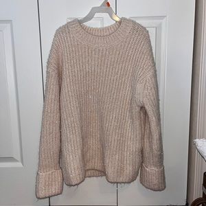 H&M sparkly sweater. Super thick and warm. Size XS, fits bigger.